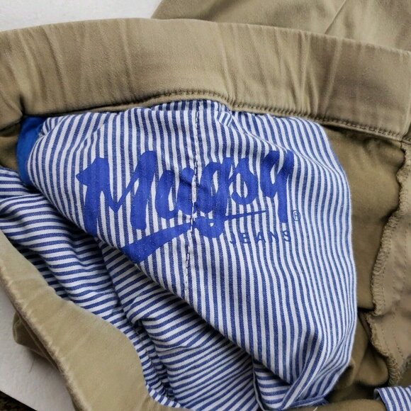 Mugsy Pull On Chino Pant Mens 40x28 Tan Flat Front Stretch Casual NO SIZE TAG - Picture 9 of 12